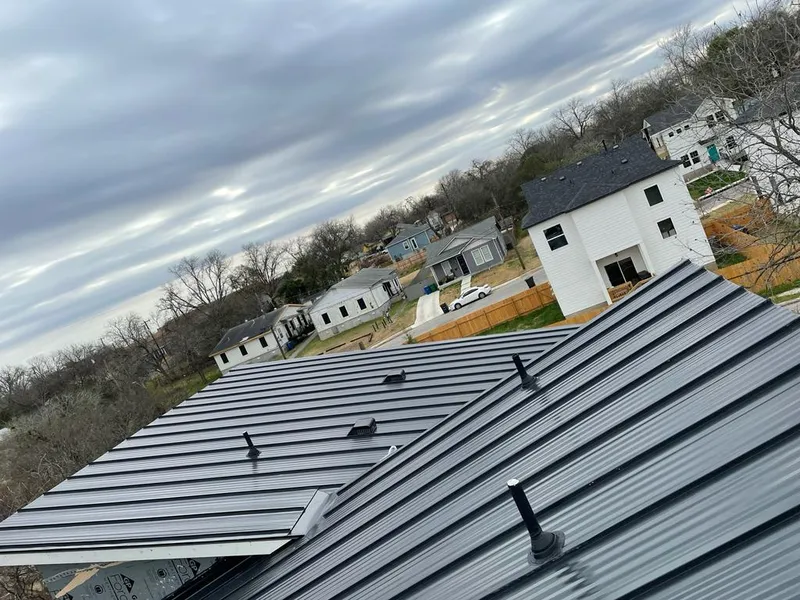Standing seam metal roof panels with vents for Skylight Repair in Henryetta